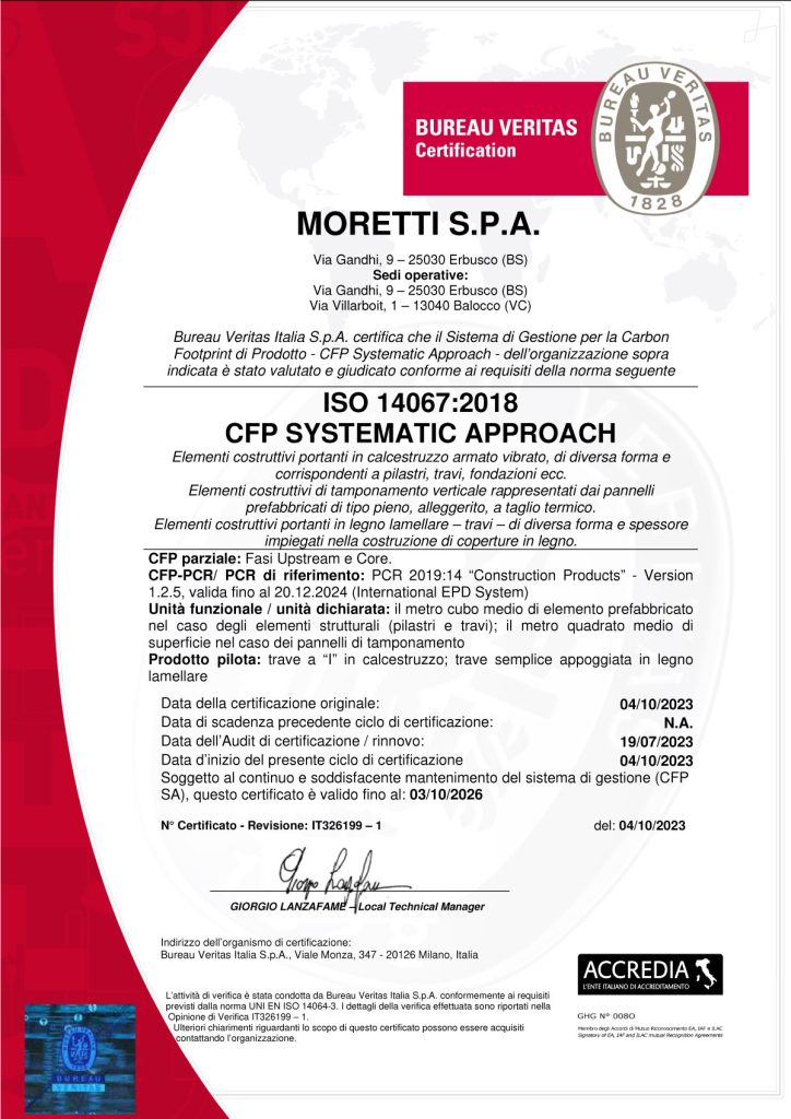 certificazione moretti CFP